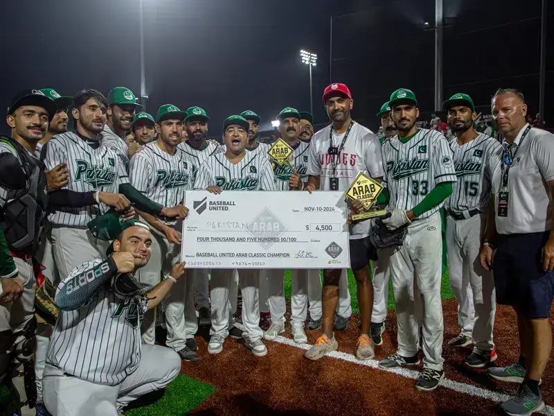 Pakistan Goes Undefeated to Claim Inaugural Baseball United Arab Classic Championship