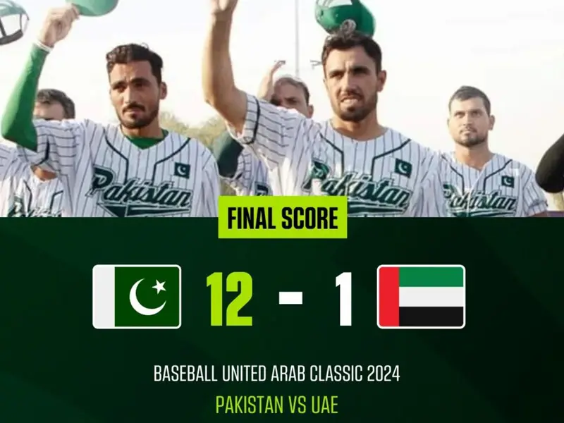 Pakistan clinches Baseball United Arab Classic 2024 title, defeating UAE by 12-1