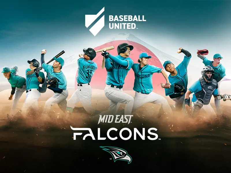 Japanese Players Headline Mid East Falcons Roster for Baseball United’s First Season