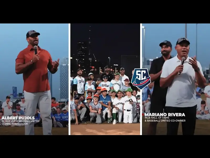 BASEBALL UNITED: Albert Pujols y Mariano Rivera ATERRIZARON en Dubái